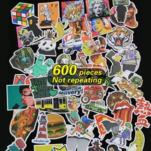 600 pieces waterproof stickers Not repeating for fridge Wall decor skateboard motorcycle Bike refrigerator laptop car