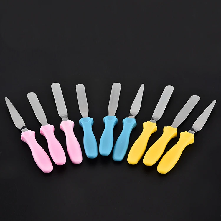 

BEEMSK 3pcs/set Cream Spatula Kit Stripping Knife Cake Sponge Spatula Bake Straight Spatula