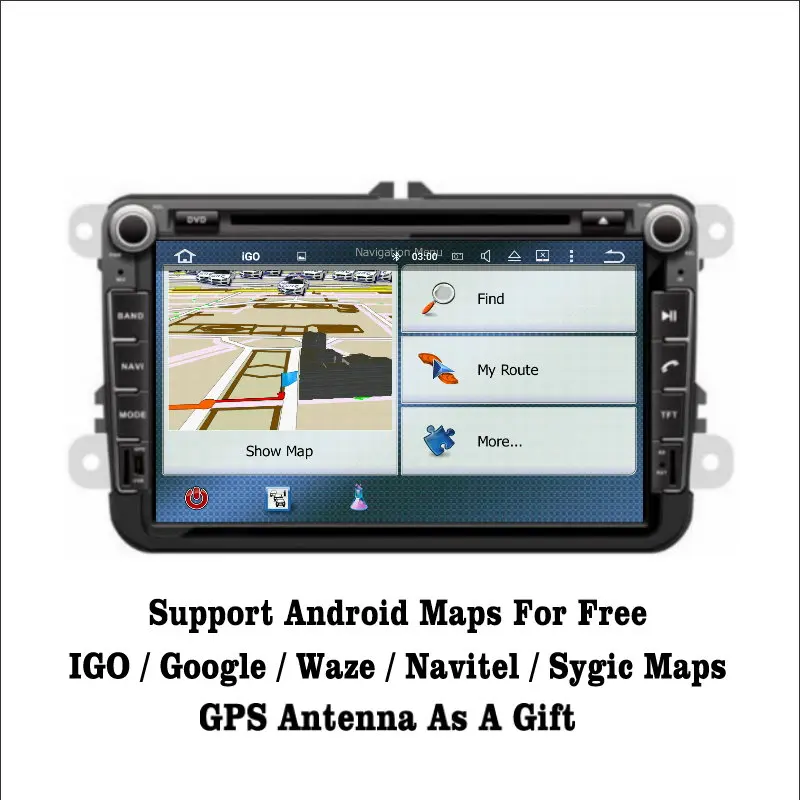 Discount Liislee For SEAT Alhambra Android 7.1 2G RAM Car Radio Audio Video Multimedia DVD Player WIFI GPS Navi Navigation DVR 3