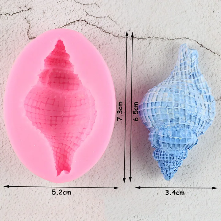 3D хвост русалки силиконовые формы в виде Ракушки Морская звезда форма для мыла или выпечки инструменты для украшения свечи формы DIY ремесла формы для шоколадной глазури - Цвет: CB345