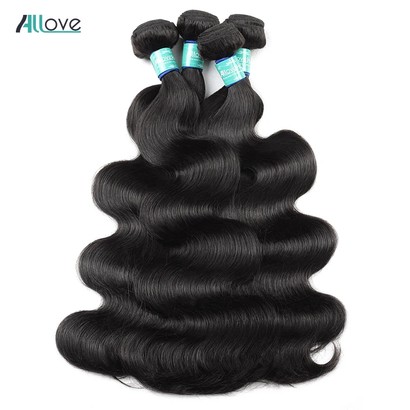 

Allove Malaysian Hair Bundles 8-28 Body Wave Hair Bundles 1/3/4Pcs Can Buy 100% Human Hair Weave Bundles Remy Hair Extensions