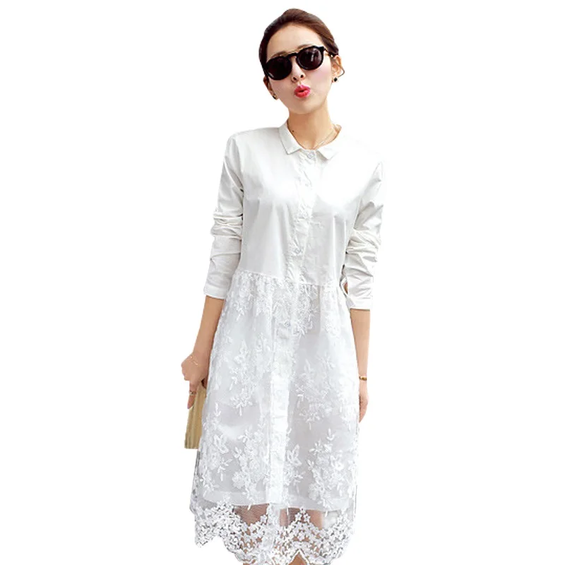 Summer white dress long sleeves top Summer white dress long sleeves top