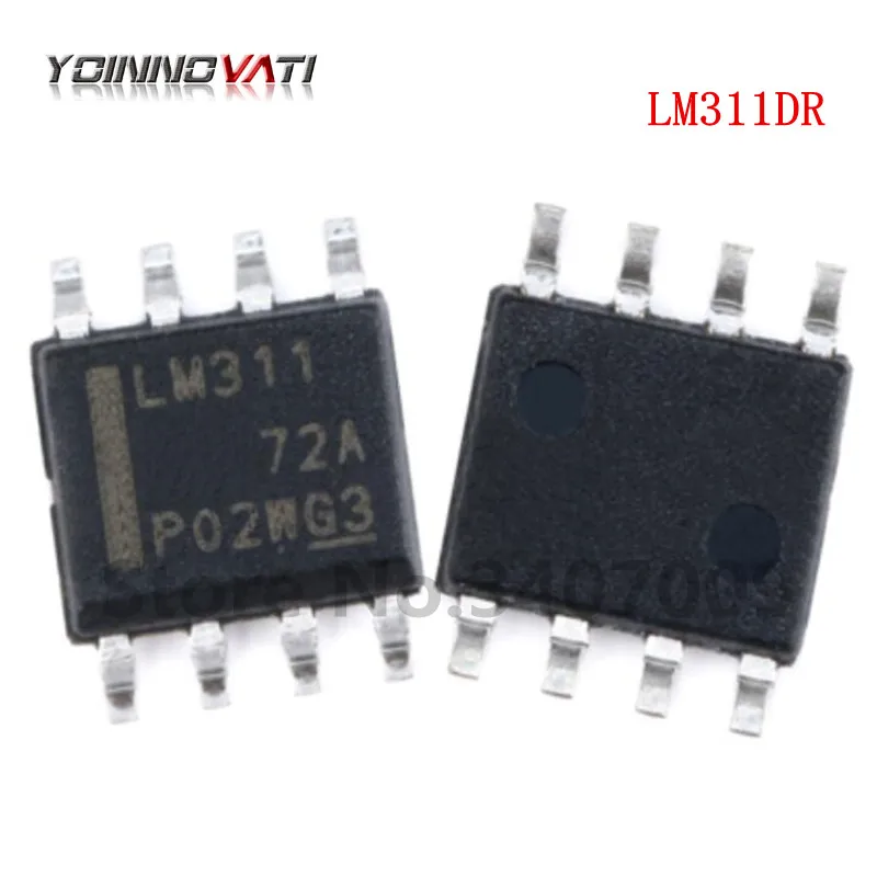 10 шт. LM311DR SOP8 LM311 LM311D компаратор дифференциальный w/Strob новый оригинальный |