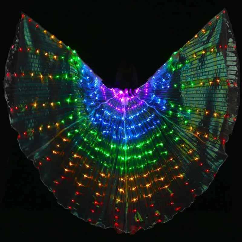 Новое поступление 5 видов цветов LED BellyDancing Isis Wings nice dancing light IsisWings светящийся
