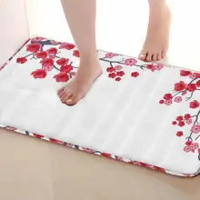 Сливы Стиль Ванная комната Коврики, забавные Нескользящие Для ванной Коврики, Занавески для душа Интимные аксессуары, Коврики Чинг вашей душе Шторы