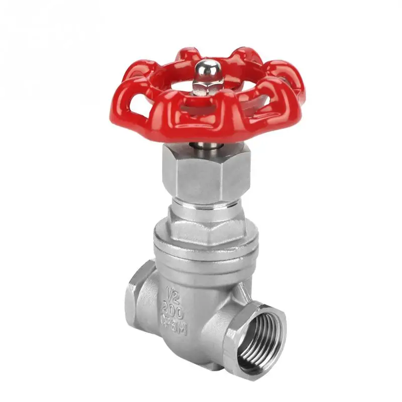 DN15 Stainless Steel Check Valve G1/2 Sluice ValveFemale Thread Gate Valve Non-Slip Knob Water for Oil Gas DN15 Stainless Steel Check Valve G1/2 Sluice ValveFemale Thread Gate Valve Non-Slip Knob Water for Oil Gas