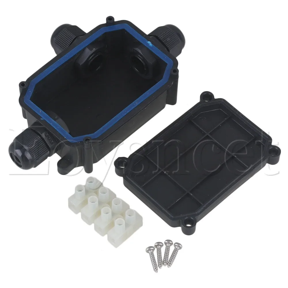 

Waterproof 450V Plastic IP66 3-Way Cable Connector Junction Box P02-3 Terminal
