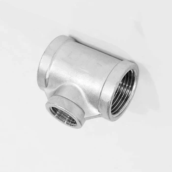 

1" BSP Female x 1/4" BSP Female x 1" BSP Female Tee 3 Way 304 Stainless Steel Pipe Fitting Connector For Water Oil Air