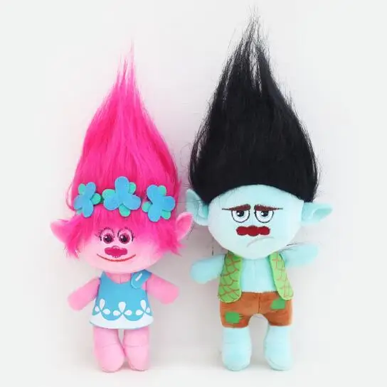 3 размера фигурка Dreamworks Movie Trolls игрушка плюшевые тролли Поппи фигурки троллей волшебная фея волос волшебник детские игрушки