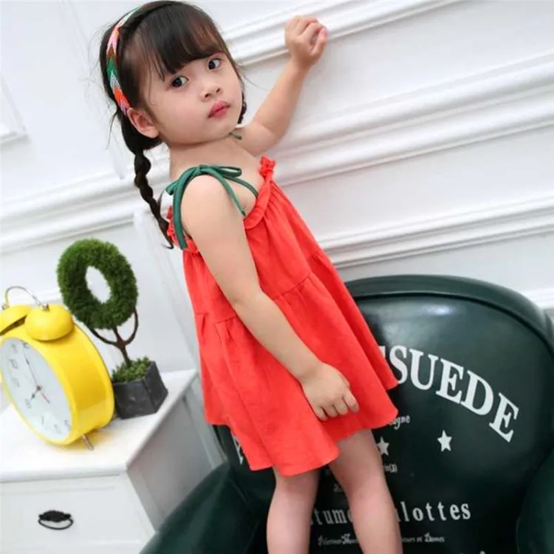 Baby Dress Toddler Girls Summer Princess Kids Baby Party Wedding Sleeveless Dress Cotton Baby Girl Dress NDA84L11 (7)