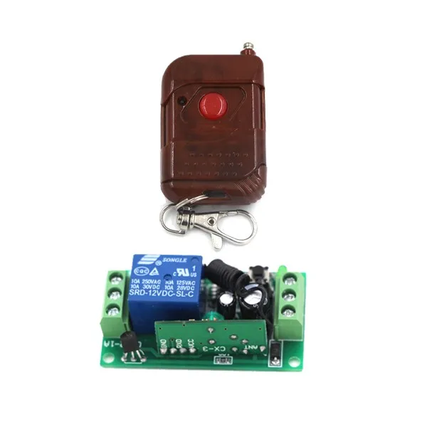 

DC12V Wireless Remote Switch Smart Remote Switch RF Switch Transmitter & Receiver SKU: 5193