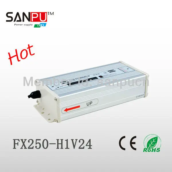 

1pcs 24V 250W Switching led Power Supply waterproof Led driver for outdoor for 3528/5050 LED strips