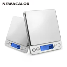 Newacalox 2000 г x 0.1 г цифровой карман Весы 2kg-0.1 2000 г/0.1 ювелирные изделия Весы электронный Кухня Вес Весы