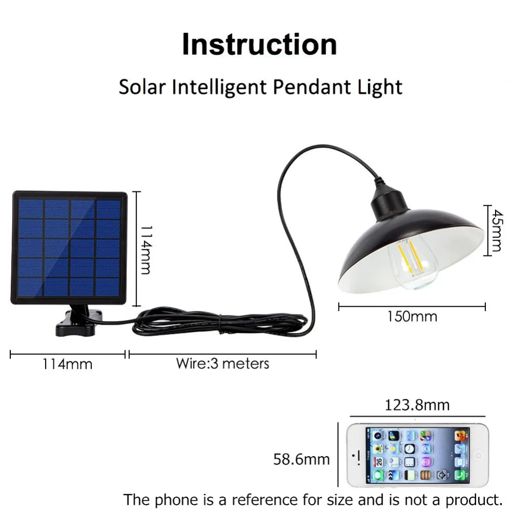 Solar light size