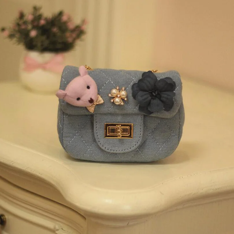 Fashion Baby Denim Cute Bear Floral Bow Crossbody Messenger Handbags Kids Causal Diamond Lattice Shoulder Bags Children Purses baby-bags-for-girl : image Fashion Baby Denim Cute Bear Floral Bow Crossbody Messenger Handbags Kids Causal Diamond Lattice Shoulder Bags Children Purses baby-bags-for-girl