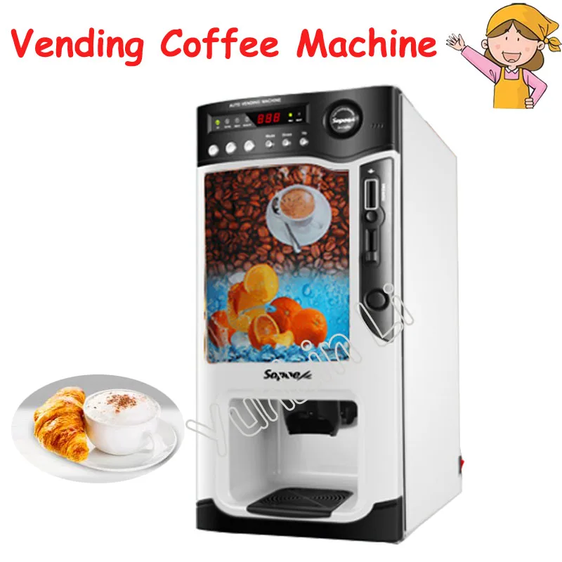 AutoVendingCoffeeMachine220VAutomaticInstantCoinOperatedTea