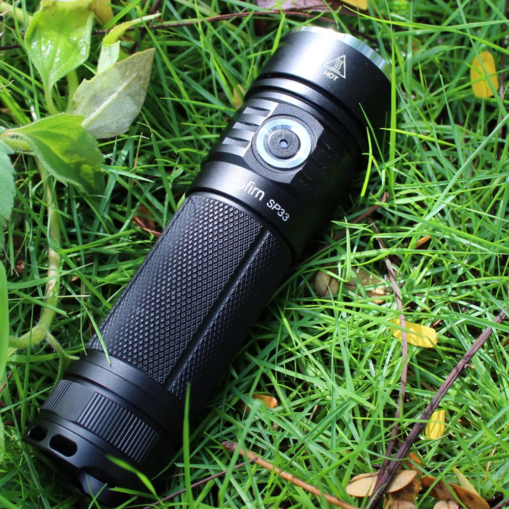 Sofirn SP33 мощсветодиодный ная вспышка 26650 Cree XHP50 3000lm тактический фонарь 18650