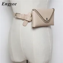 Engyee Корейская уличная мода Женские поясные сумки Сумка для телефона Женская дорожная кожаная сумка на пояс Женская Мини поясная сумка Прямая поставка