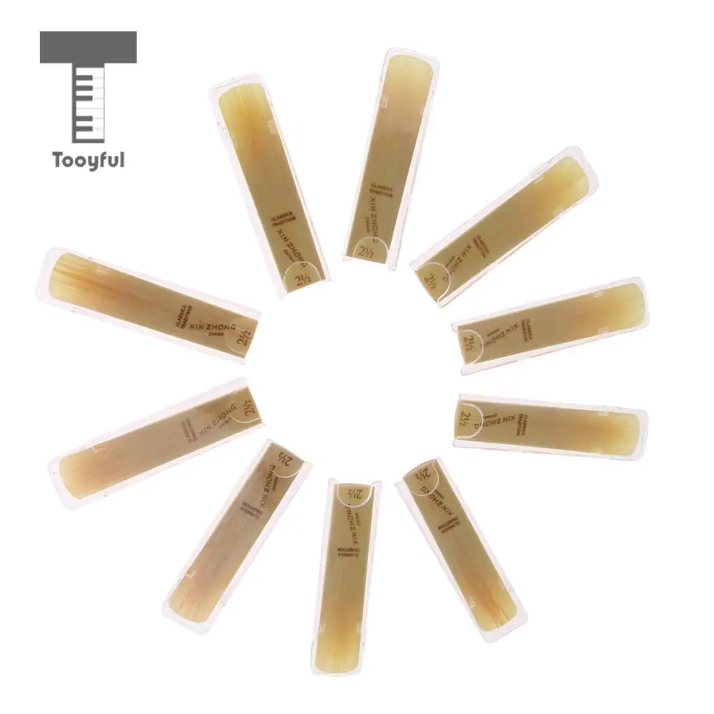 Tooyful Professional 10 Pieces 2 1/2 Alto Saxophone Sax Reeds High Level Wind Instrument Parts
