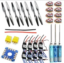 JMT Foldable Rack RC Helicopter Kit KK Connection Board+350KV Brushless Disk Motor+16×5.5 Propeller+40A ESC F05423-D