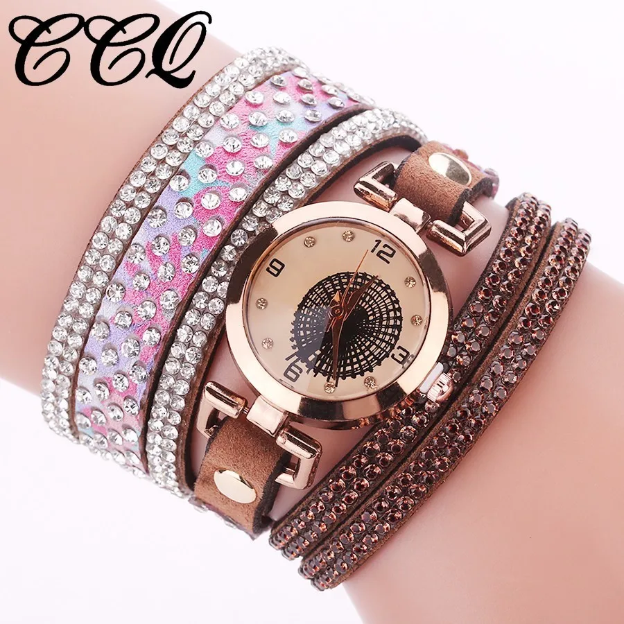 

CCQ Brand Fashion Women Rhinestone Bracelet Watch Ladies Luxury Quartz Watch Casual Women Dress Wrist Watch Relogio Feminino Hot