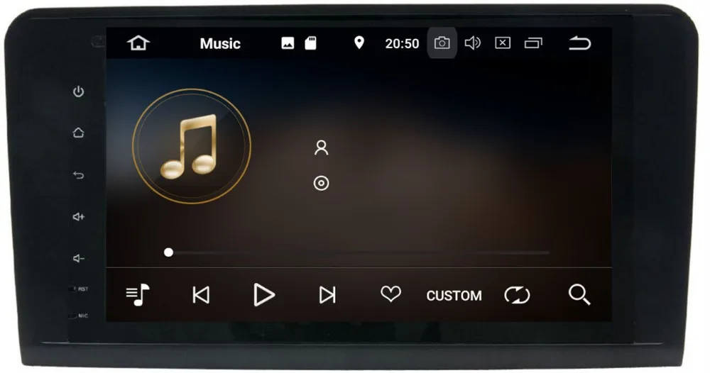 Sale 2Din 9 Inch IPS 4CORE PX30 Android 9.0 Car DVD Player For Mercedes/Benz/ML/GL CLASS W164 ML350 ML500 GL320 Canbus Wifi GPS Radio 3