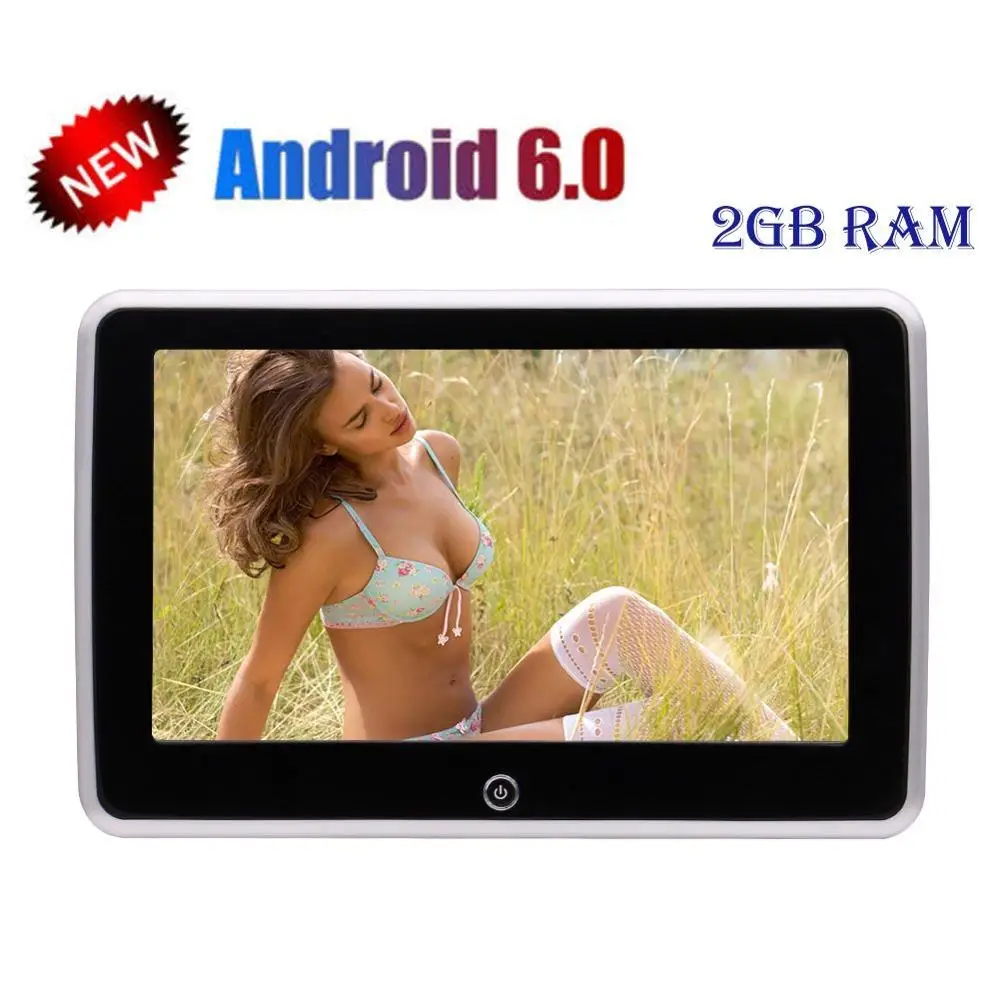 

Android 6.0 Car Video 10.1 inch HDMI Auto Monitor Headrest Ultra Thin LCD Screen With USB IR FM Transmitter SD WIFI Mirror Link