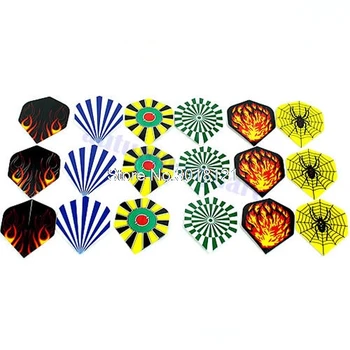 

Wholesale New 18 Pcs Nice Dart Flights Darts Flight Throwing Toy Drop ship