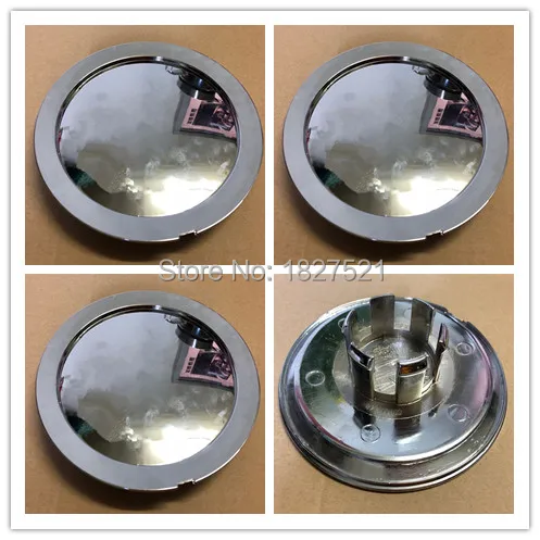 

4pcs Chrome Wheel Center hub Cap Caps Cover 1.9CM Lug For Audi A8 Without Logo Fit 120mm Badge Emblem Sticker DIY your Logo