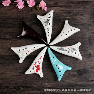 Pintura chinesa projeto 12 buraco ocarina alto