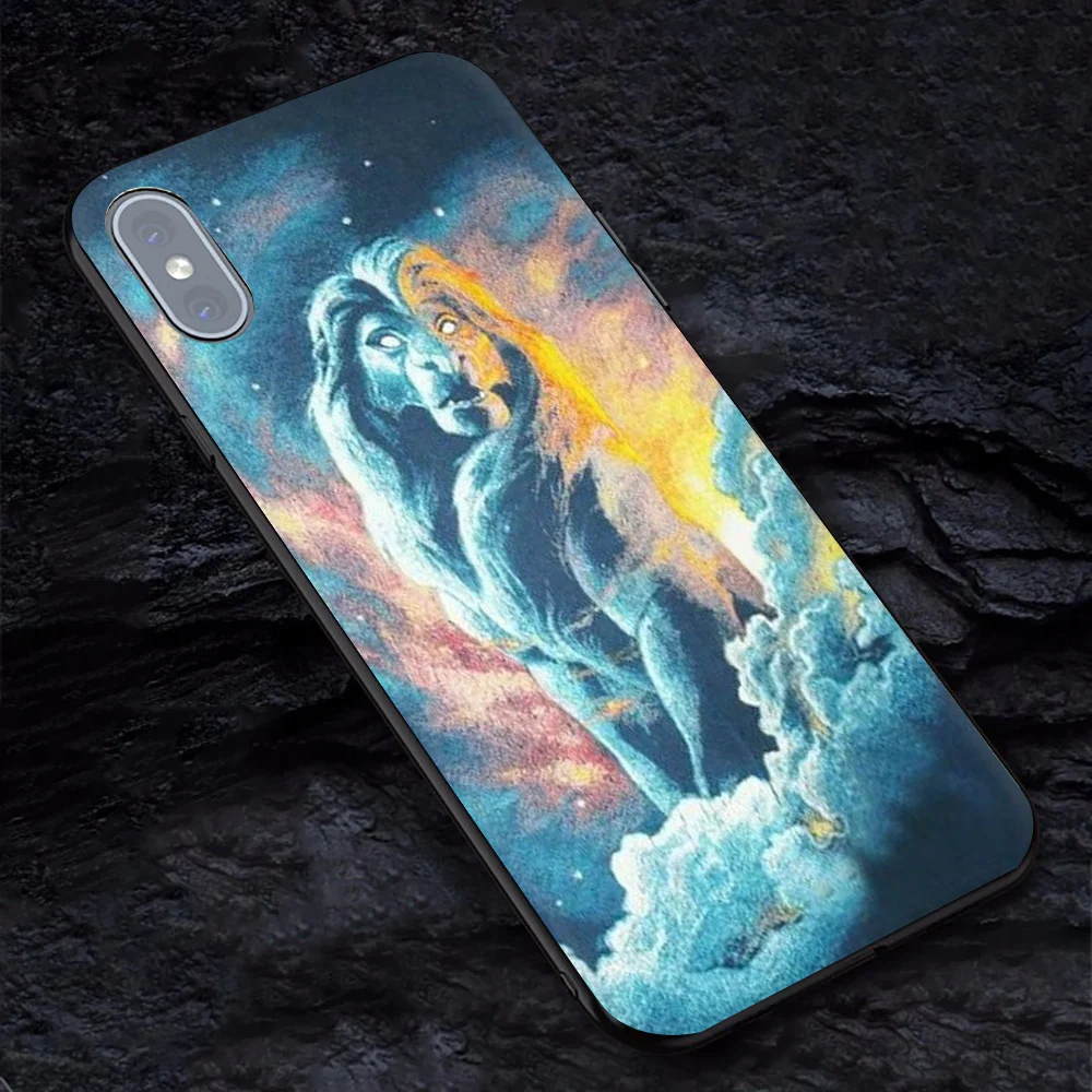 Чехол le roi lion для iphone 7 plus мягкий чехол из ТПУ телефона 6 6s X XR XS MAX Lion King nala simba timon