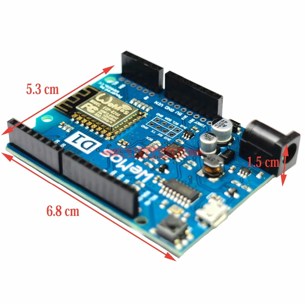 

WeMos D1 R2 Module WiFi uno based ESP8266 nodemcu ESP-12E Compatible