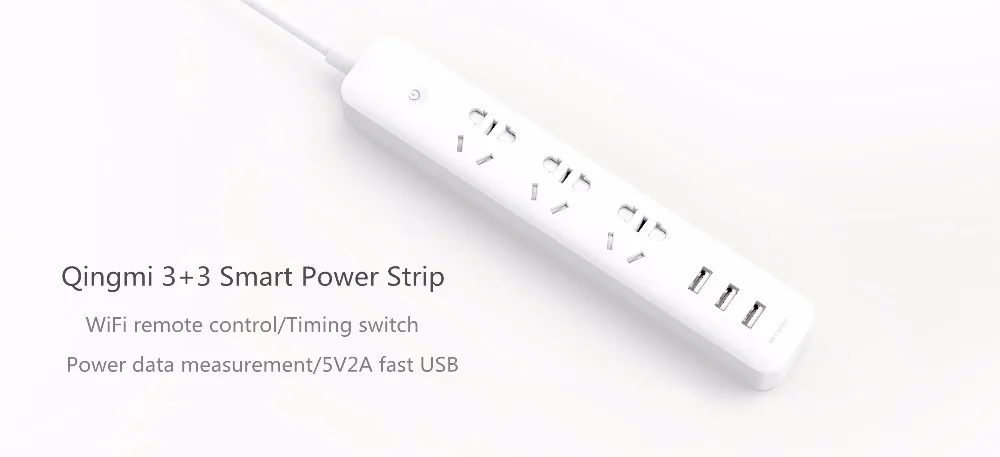 Xiaomi Qingmi Smart Home power Strip 3/5 портов 3 USB быстрая зарядка/5 разъемов удлинитель разъем Wi-Fi Mijia APP Remote H15