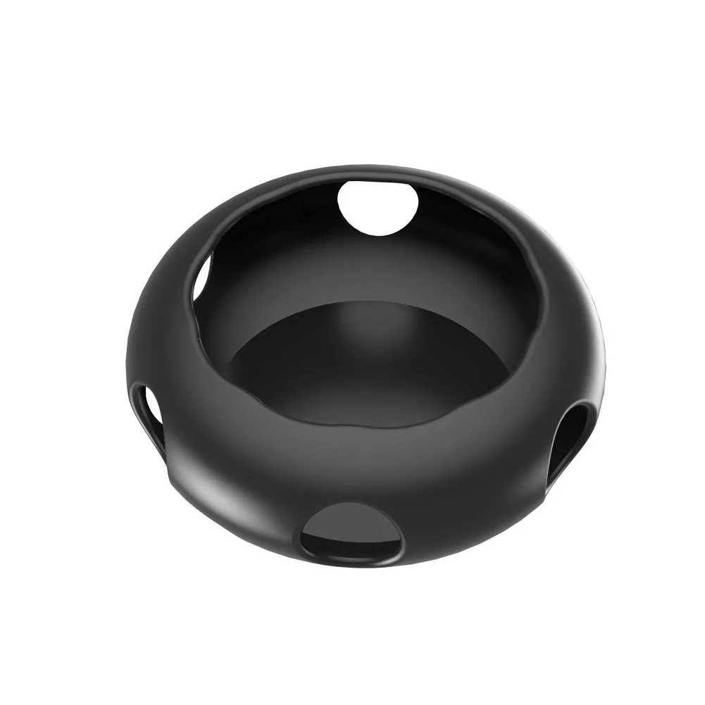 Полезная мягкая кожа пылезащитный Bluetooth динамик против царапин противоударный силиконовый чехол защитный чехол для Google Home Mini - Цвет: Черный
