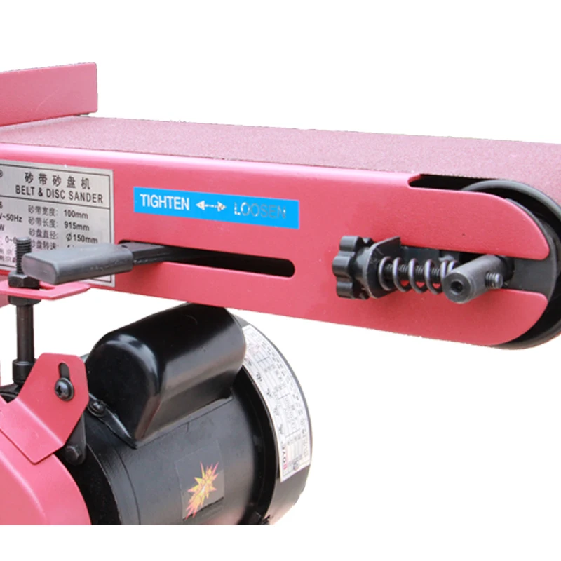 Electric Belt Sander Woodworking Polishing & Grinding Machine Multi-functional Desktop Polisher Wood Panels Machine BD46