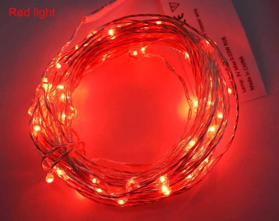 7 color option 33Ft Copper Wire LED Starry Lights 12V DC LED String