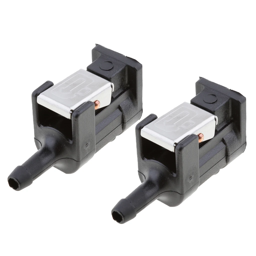 

2 pcs 1/4 inch Female Engine Side Outboard Motor Fuel Pipe Fuel Line Connector Fits for Yamaha Part 7cm/ 2.8'