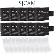 3,7 в 10 шт. SJCAM SJ4000 SJ5000 SJ6000 SJ7000 Аккумулятор для sj 4000 5000 6000 7000 аксессуары для камеры батареи