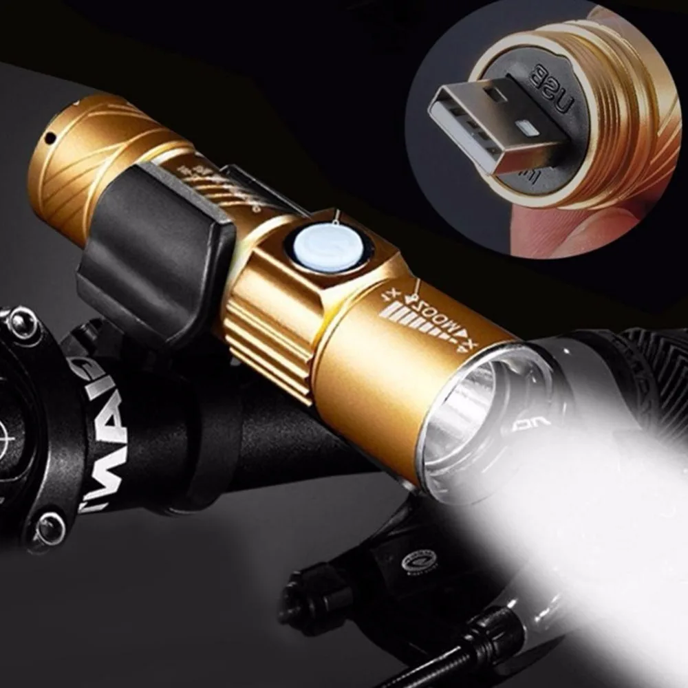 3800 Lumens USB Chargeable Mini Bicycle Light Super Bright LED Lights