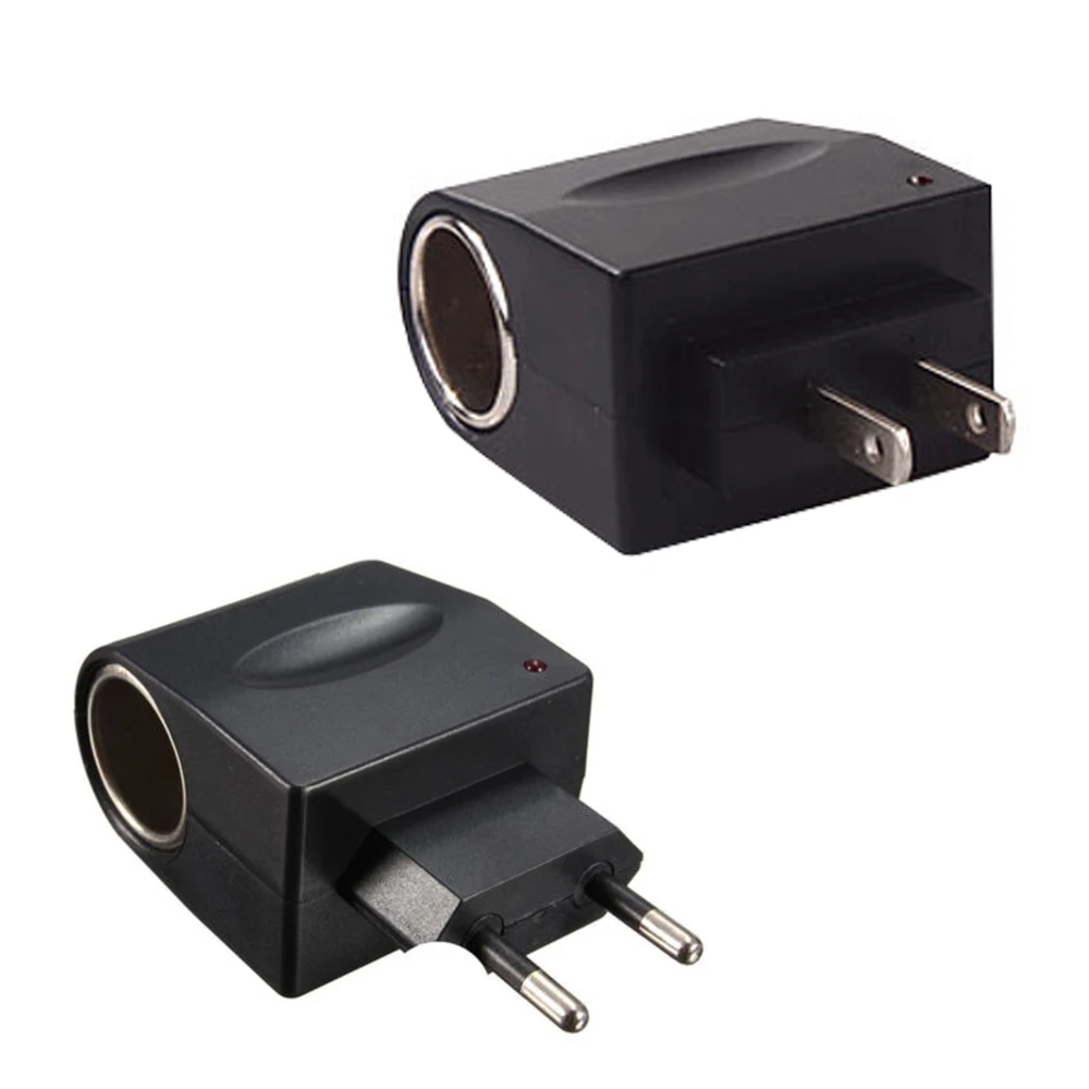 

110V-220V AC to 12V DC EU US Car Cigarette Lighter Socket Power Adapter Wall Converter For Car Electronic Devices Home Lighter