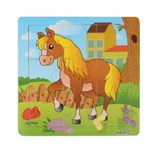 Лучшие детские подарки деревянная лошадь головоломки игрушки для детей Образование и обучение головоломки игрушки Горячая
