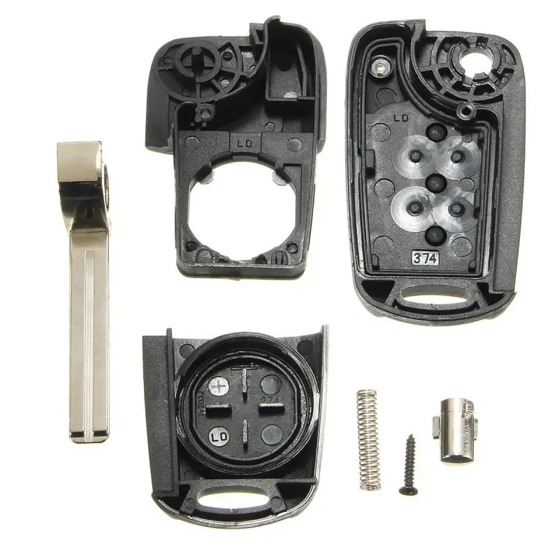 Чехол для дистанционного ключа 3 кнопки откидная оболочка ключа дистанционного управления для hyundai I30 IX35 Kia K2 K5 складной PP+ ABS для KIA Высококачественная замена