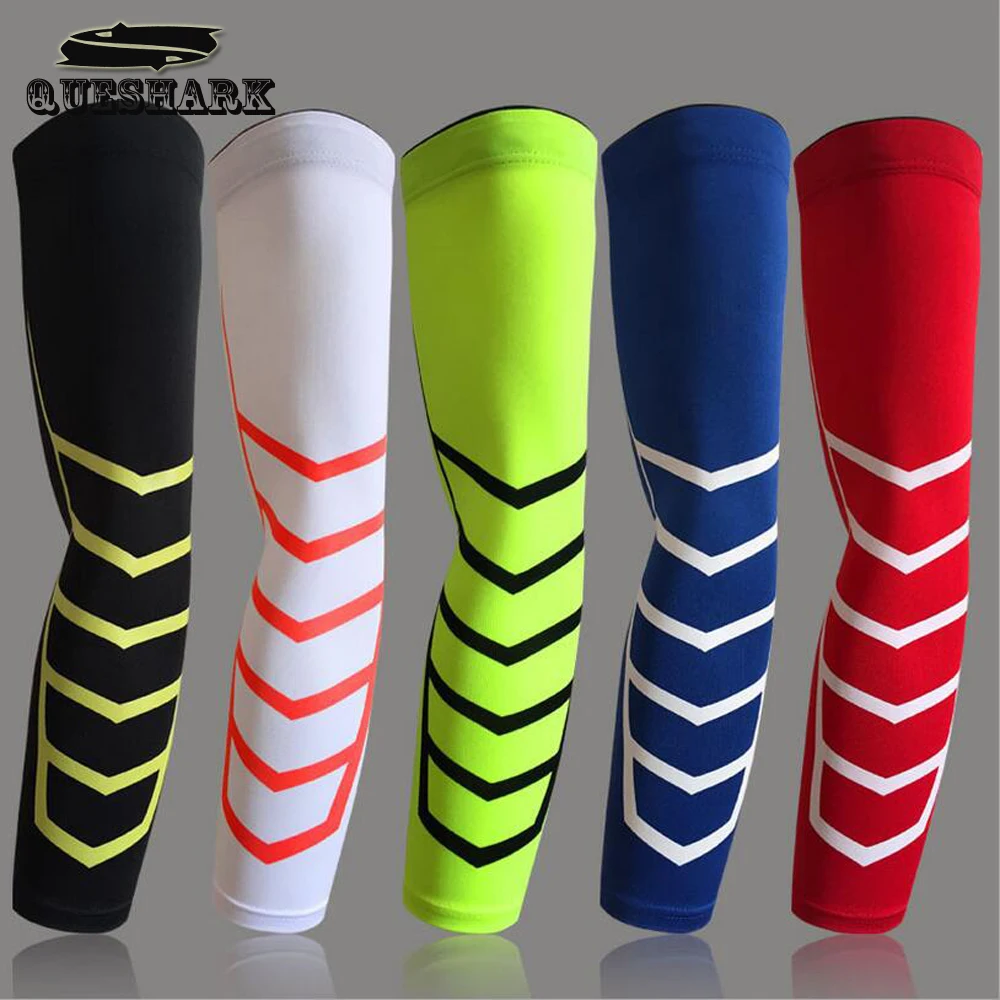 

1 Pc Breathable Sports Safety Elbow Arm Warmers Pad Cycling Basketball Elastic Long Arm Sleeve Elbow Support Protector