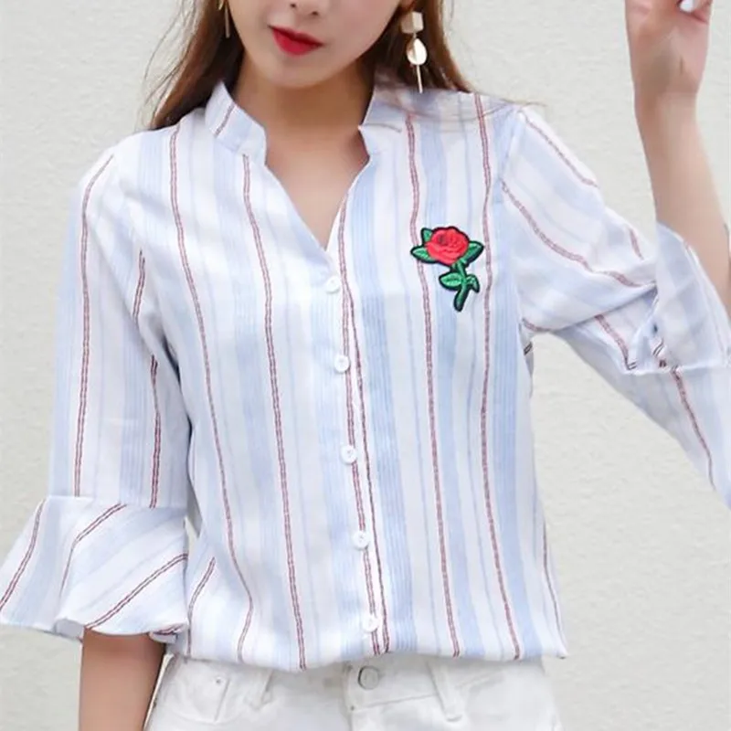 https://ae01.alicdn.com/kf/HTB1ne6WSXXXXXXMXVXXq6xXFXXXE/Women-Elegant-Flare-Sleeve-Striped-Shirt-Ladies-Rose-Floral-Embroidery-Blouses-2017-Summer-Spring-Retro-Flower.jpg