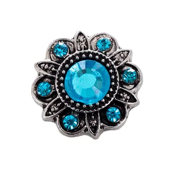 

Changeable snaps with copper bottom and rhinestones snap buttons 18mm fit ginger snaps jewelry MDB18-40-1