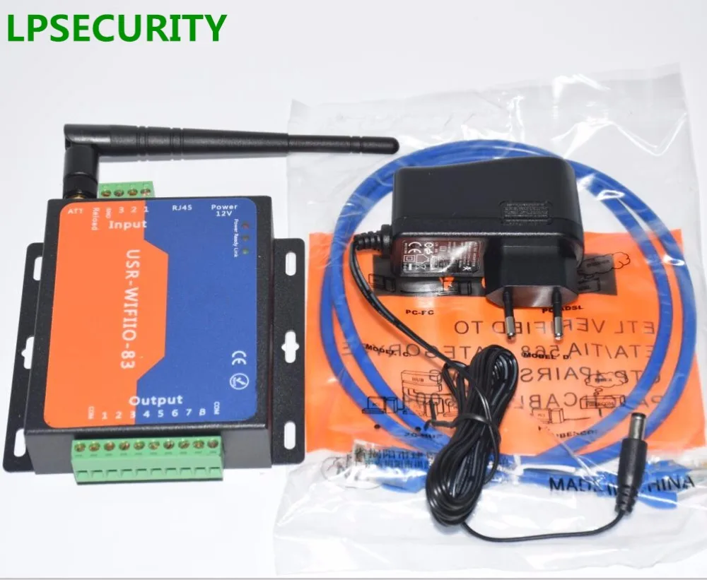 LPSECURITY Wifi Relay Board module 8 Outputs 8 Inputs I/O LAN RJ45 remote control switch