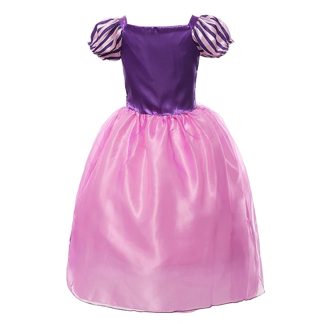 Disney-vestido de princesa Rapunzel para niñas, disfraz de Sofía, ropa de fiesta de Navidad, 2-8 años 3