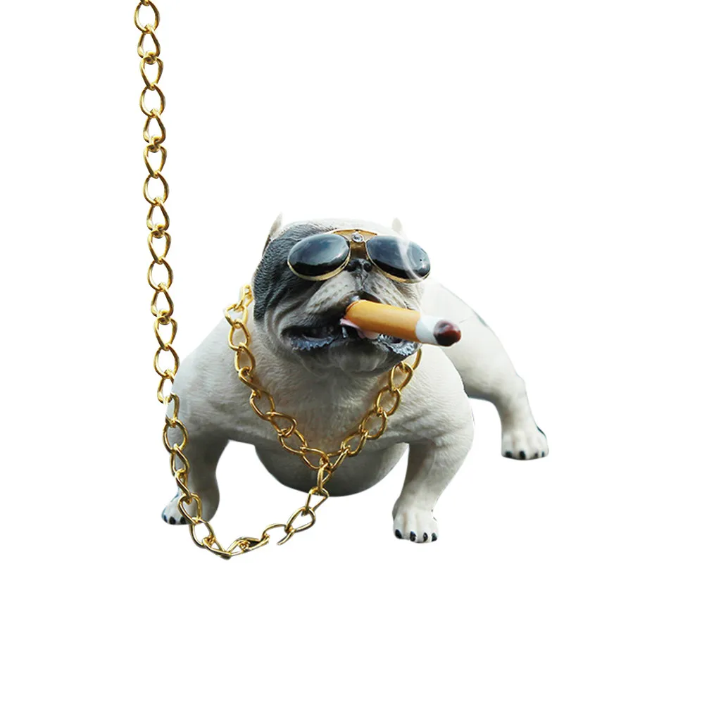 

VBully dog doll bully dog ornaments car ornaments ornaments car creative supplies cool trend personality social dog jewelry 12