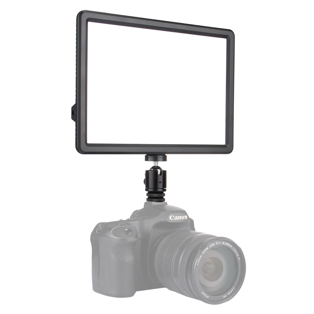 

PULUZ LED Video Light Adjust The Light Level Mini LED Video Light Photo Lighting Camera + Hot Shoe Mount Dimmable Lamp