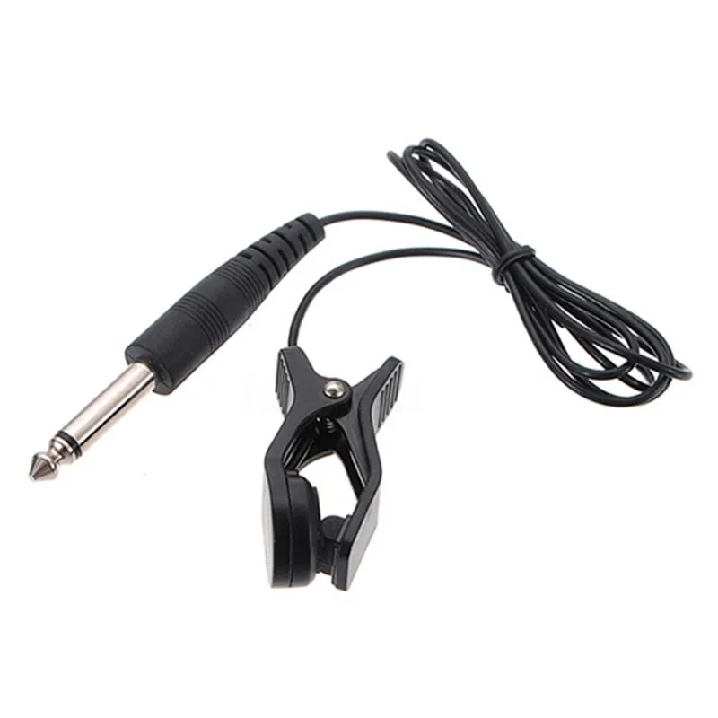 

ABGZ-Black Universal Guitar Acoustic Clip On Pickup Piezo Contact Microphone Audio Cable Guitar Clip-line Pickup